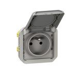 Legrand Grey Plug Socket, NF Socket
