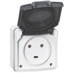 Legrand Grey Plug Socket, 2 Poles, 20A, NF Socket