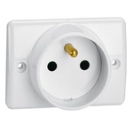 Legrand White 1 Gang Power Socket, 2 Poles, 16A