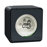 Schneider Electric Grey 1 Gang EV Charging Socket, 2 Poles, 16A, French 2P, Indoor, Outdoor Use