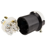 Hubbell USA Mains Plug, 20A, Cable Mount, 125 V ac