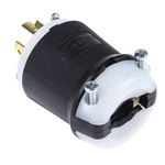 Hubbell USA Mains Plug, 20A, Cable Mount, 250 V ac