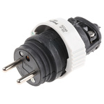 French Mains Plug, 16A, Cable Mount, 230 V ac