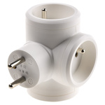 French Mains Connector, 16A, Cable Mount, 230 V ac