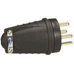 Europe Mains Connector, 20A, Cable Mount, 380 V ac