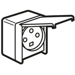 Legrand Grey 1 Gang Plug Socket, 32A, Outdoor Use