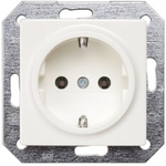 Siemens White 1 Gang Plug Socket, 16A, Type F - German Schuko, Indoor Use