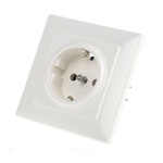 Siemens White 1 Gang Plug Socket, 16A, Type F - German Schuko, Indoor Use