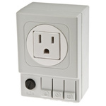 STEGO Light Grey 1 Gang Plug Socket, 6.3A, NEMA 5-15R, Indoor Use