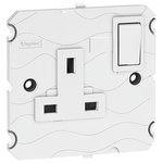 Legrand White 1 Gang Plug Socket, 13A, Type G - British, Indoor Use