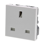 Legrand White 1 Gang Plug Socket, 13A, Type G - British, Indoor Use