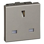 Legrand 1 Gang Plug Socket, 13A, Type G - British, Indoor Use