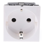 Legrand White 1 Gang Plug Socket, 16A, Type F - German Schuko, Indoor Use
