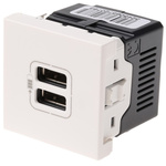 Legrand White 1 Gang USB Socket, 2.4A, Indoor Use