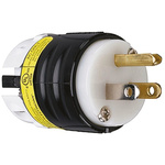 PASS & SEYMOUR USA Mains Plug, 15A, Cable Mount, 125 V