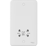Schneider Electric White 1 Gang Shaver Socket, Indoor Use