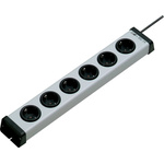 Type F - German Schuko 6 Gang Power Distribution Unit, 1.5m Cable, 16A, 250 V ac