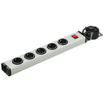 Type F - German Schuko 5 Gang Power Distribution Unit, 1.5m Cable, 16A, 250 V ac