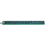 NF Euro Socket 8 Gang Power Distribution Unit, 3m Cable, 16A, 250 V ac