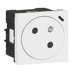 Legrand White 1 Gang Plug Socket, 16A, Indoor Use