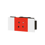 Legrand Red 1 Gang Plug Socket, 16A, Indoor Use