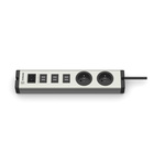 Type E - French 2+6 Gang Power Distribution Unit, 3m Cable, 16A, 230 V