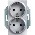Siemens 2 Gang Plug Socket, 16A, Indoor Use