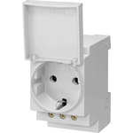 Siemens Grey 1 Gang Plug Socket, 16A, Indoor Use