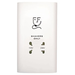 Contactum White 2 Gang Shaver Socket, 2 Poles, Indoor Use