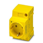 Phoenix Contact Yellow 1 Gang Plug Socket, 16A, Indoor Use