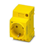 Phoenix Contact Yellow 1 Gang Plug Socket, 16A, Indoor Use