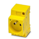 Phoenix Contact Yellow 1 Gang Plug Socket, 16A, Indoor Use