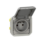 Legrand Grey Plug Socket, 2 Poles, NF Socket