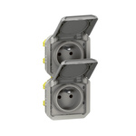 Legrand Grey Plug Socket, 2 Poles, NF Socket