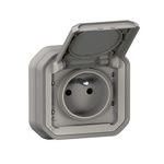 Legrand Grey Plug Socket, 2 Poles, NF Socket