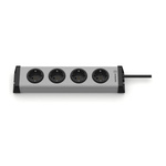 Type F - German Schuko 4 Gang Power Distribution Unit, 1.5m Cable, 16A, 250 V