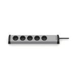 Type F - German Schuko 5 Gang Power Distribution Unit, 3m Cable, 16A, 230 V