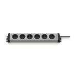 Type F - German Schuko 6 Gang Power Distribution Unit, 1.5m Cable, 16A, 250 V