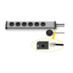 Type F - German Schuko 6 Gang Power Distribution Unit, 1.5m Cable, 16A, 250 V