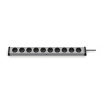 Type F - German Schuko 10 Gang Power Distribution Unit, 3m Cable, 16A, 250 V