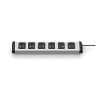 Type G - British 6 Gang Power Distribution Unit, 1.5m Cable, 13A, 230 V, Fused