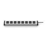 Type G - British 8 Gang Power Distribution Unit, 1.5m Cable, 13A, 230 V, Fused