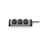 Type F - German Schuko 3 Gang Power Distribution Unit, 3m Cable, 16A, 230 V