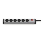 Type F - German Schuko 6 Gang Power Distribution Unit, 3m Cable, 16A, 230 V