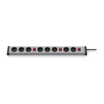 Type F - German Schuko 8 Gang Power Distribution Unit, 1.5m Cable, 16A, 250 V