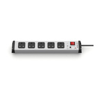 Type G - British 5 Gang Power Distribution Unit, 1.5m Cable, 13A, 230 V, Fused, Surge Protected