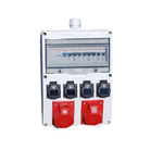 Type F - German Schuko 6 Gang Distribution Unit, 32A, 400 V