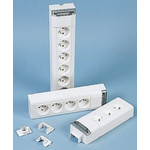 Type E - French 3 Gang Trailing Socket, 250 V ac, No