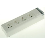 Type E - French 4 Gang Trailing Socket, 250 V ac, No