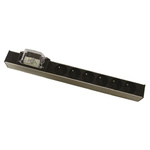 Type E - French 6 Gang Power Distribution Unit, 2.5m Cable, 16A, 230 V ac